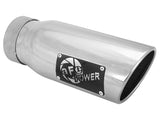 aFe MACH Force-Xp 409 Stainless Steel Clamp-on Polished Exhaust Tip (Right) - Universal