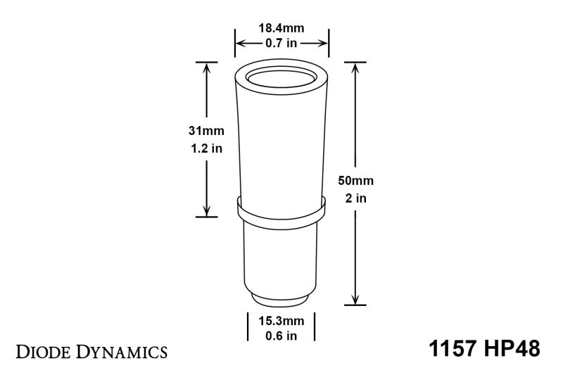 Diode Dynamics 1157 HP48 Turn Signal LED Bulbs [Amber; Single] - Universal