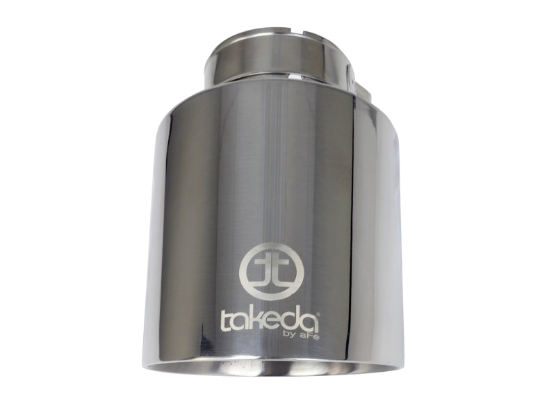 aFe Takeda 2-1/2 IN 304 Stainless Steel Polished Exhaust Tip - Universal