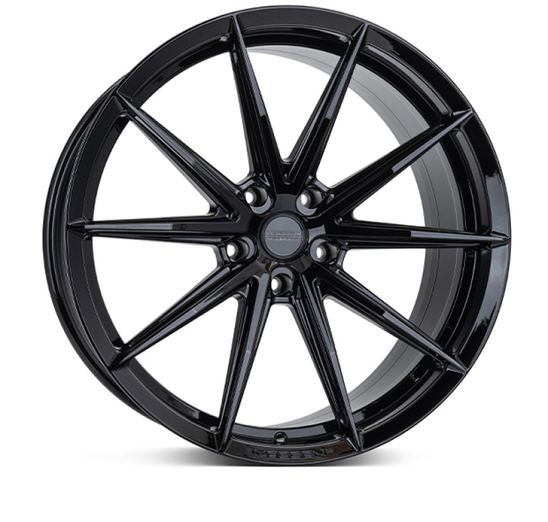 Vossen HFX-2 Hybrid Forged X Deep Gloss Black Wheel - 5x112 22x10.5 +35