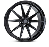 Vossen HFX-2 Hybrid Forged X Deep Gloss Black Wheel - 5x112 22x10.5 +25