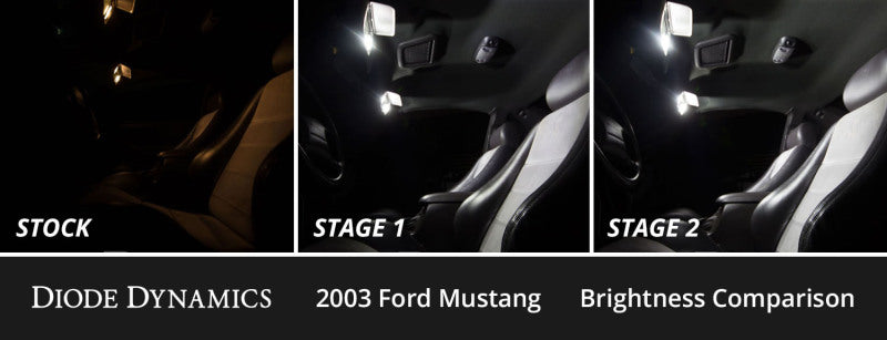 Diode Dynamics Stage 1 Interior LED Conversion Kit - Ford Mustang 1994-2004