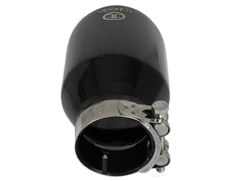 aFe Takeda 2-1/2 IN 304 Stainless Steel Black Exhaust Tip - Universal