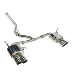 Remark SS Quad Tip (Non-Resonated) Catback Exhaust - Subaru STi GR Hatch 2008-2014