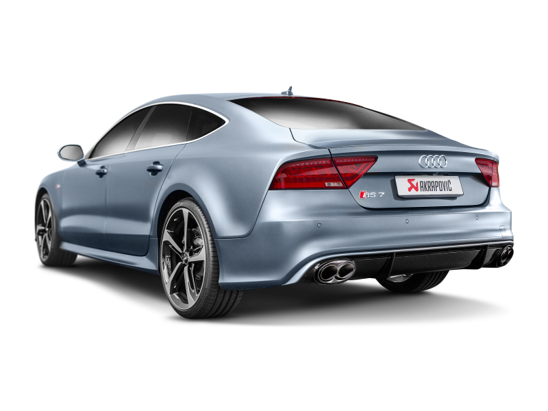 Akrapovic Titanium Evolution Line Cat Back w/ Carbon Tips - Audi RS7 Sportback (C7) 2014-2018