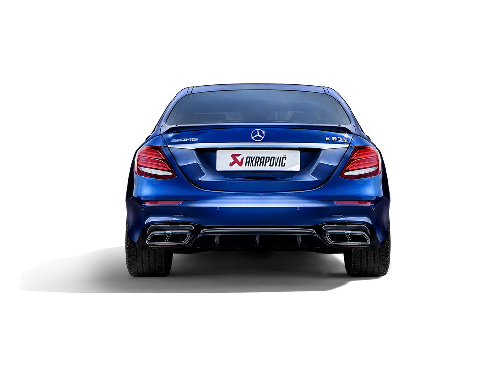 Akrapovic Titanium Evolution Line Exhaust & Link Pipe w/ Matte Carbon Fiber Tips - Mercedes Benz E63 (W213) 2018-2019