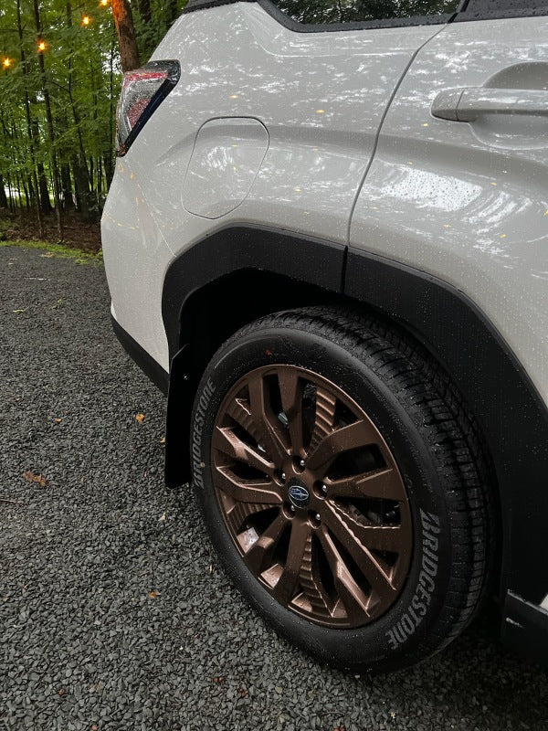 Rally Armor Black UR Mudflaps w/Grey Logo - Subaru Forester 2025+