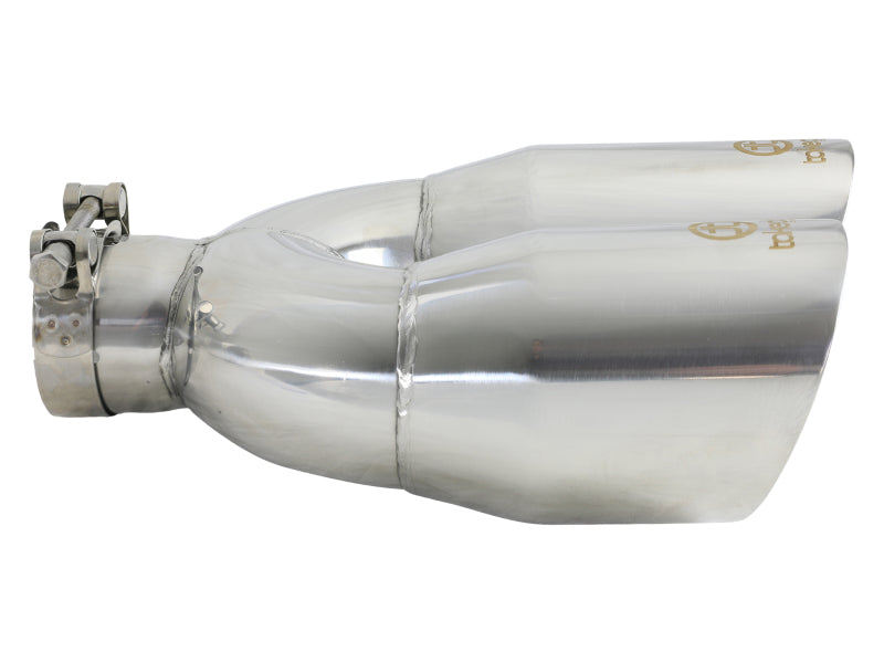 aFe Takeda 2-1/2" 304 Stainless Steel Polished Left Exhaust Tip - Universal
