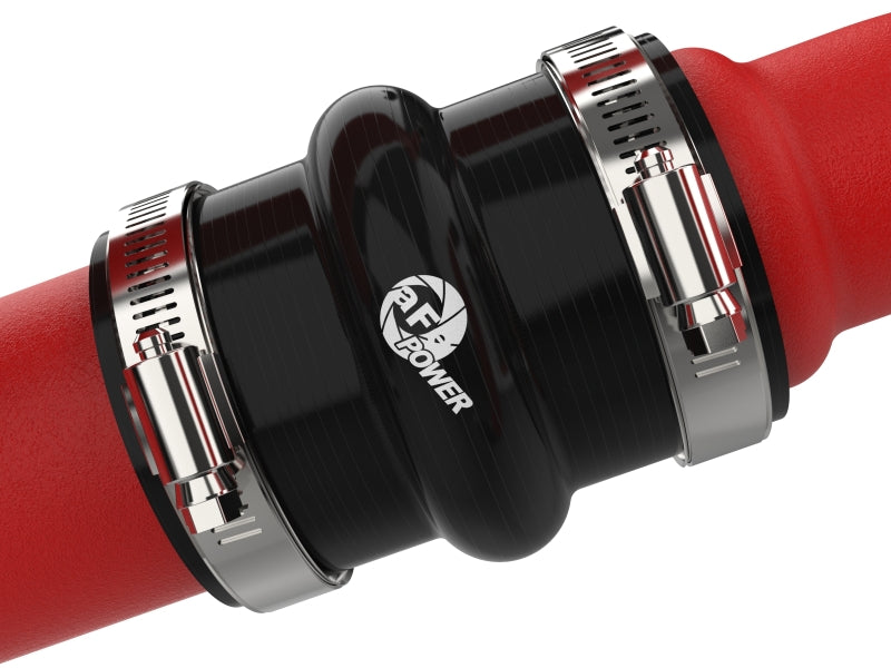 aFe BladeRunner Red Aluminum Hot & Cold Charge Pipe Kit - Ford F-150 2.7T 2024-2026