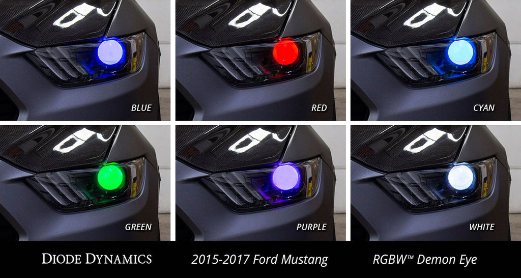 Diode Dynamics Multicolor Demon Eye Kit - Ford Mustang 2015-2017
