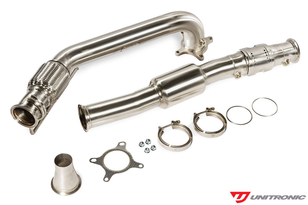 Unitronic 3" Catted Downpipe - Audi A3 & A4 / Volkswagen Golf R 2.0 TFSI /TSI (AWD) 2012-2013