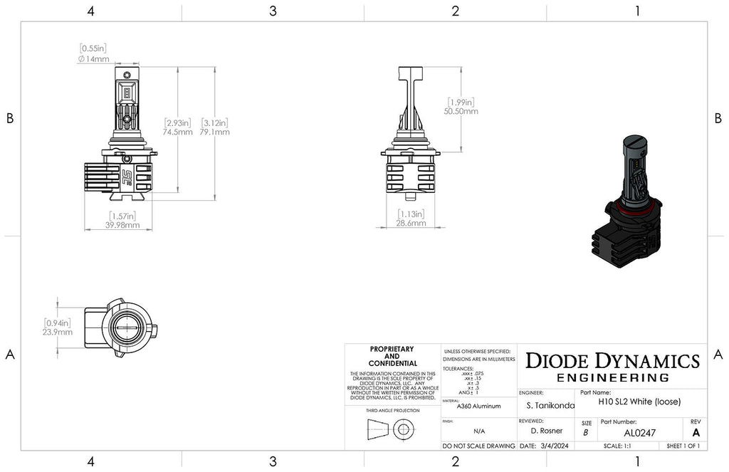 Diode Dynamics 9005/H10 SL2 Pro LED Bulbs (Pair) - Multiple Fitments