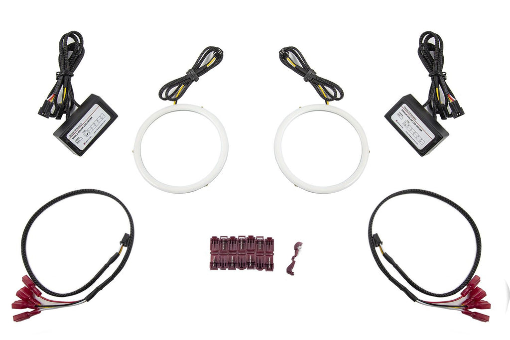 Diode Dynamics 140mm Red HD LED Halo Rings (Pair) - Universal