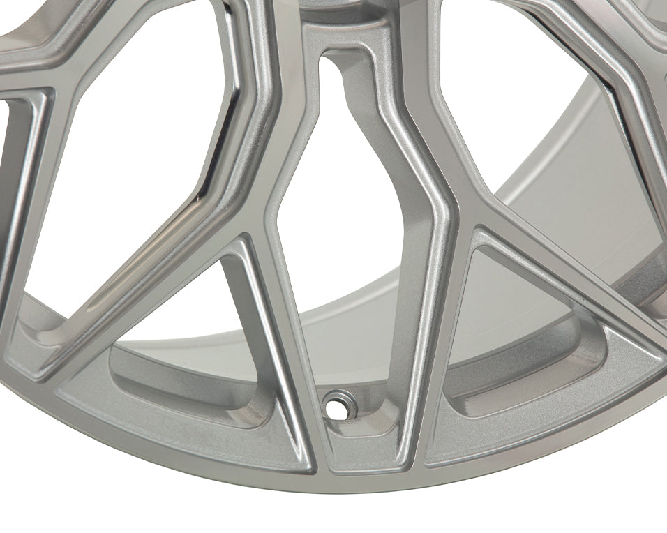 Vossen HF-2 Hybrid Forged Deep Silver Polished Wheel - 5x120 22x10.5 +38