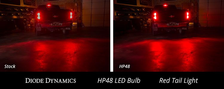 Diode Dynamics 3157 HP48 Red LED Bulbs (Single) - Universal Fitment