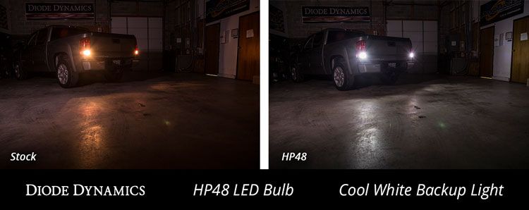 Diode Dynamics 3156/3157 HP48 Cool White Backup LED Bulbs (Pair) - Multiple Fitments