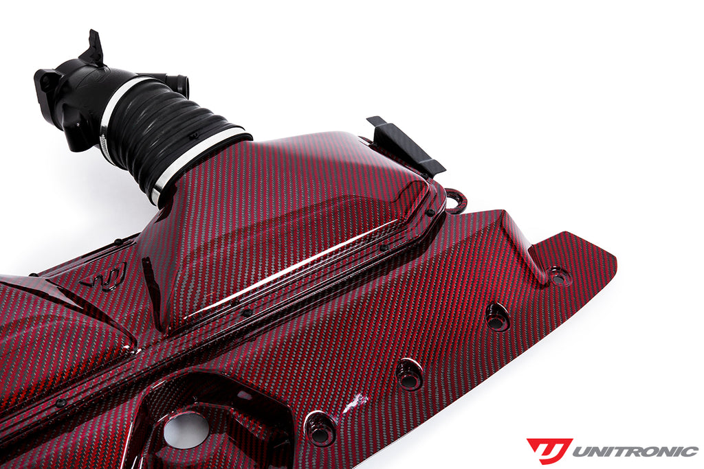 Unitronic Red Carbon Kevlar Carbon Fiber Intake & Turbo Inlets - Audi RS6 / RS7 (C8) 2021+