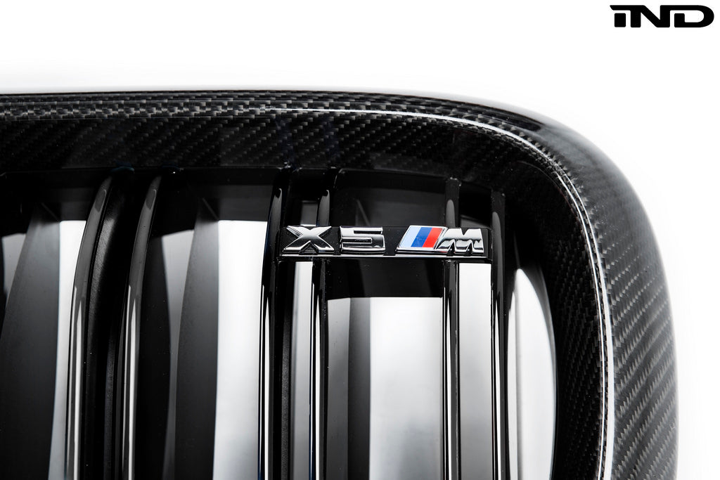 IND Painted Carbon Fiber Front Grille Set - BMW X6M (F86) 2015-2019
