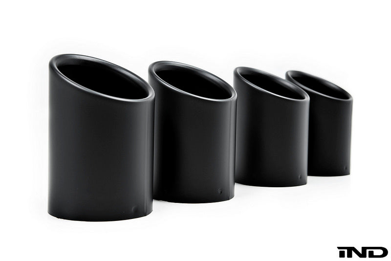 IND Matte Black Coated Exhaust Tip Set - BMW M2 Competition & CS / M3 / M4 (F8x) 2015-2020