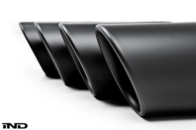 IND Matte Black Coated Exhaust Tip Set - BMW M2 Competition & CS / M3 / M4 (F8x) 2015-2020