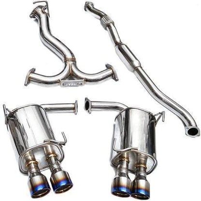 Invidia 76mm Q300 Titanium Tip Cat-back Exhaust - Subaru WRX / STi Sedan 2011-2014