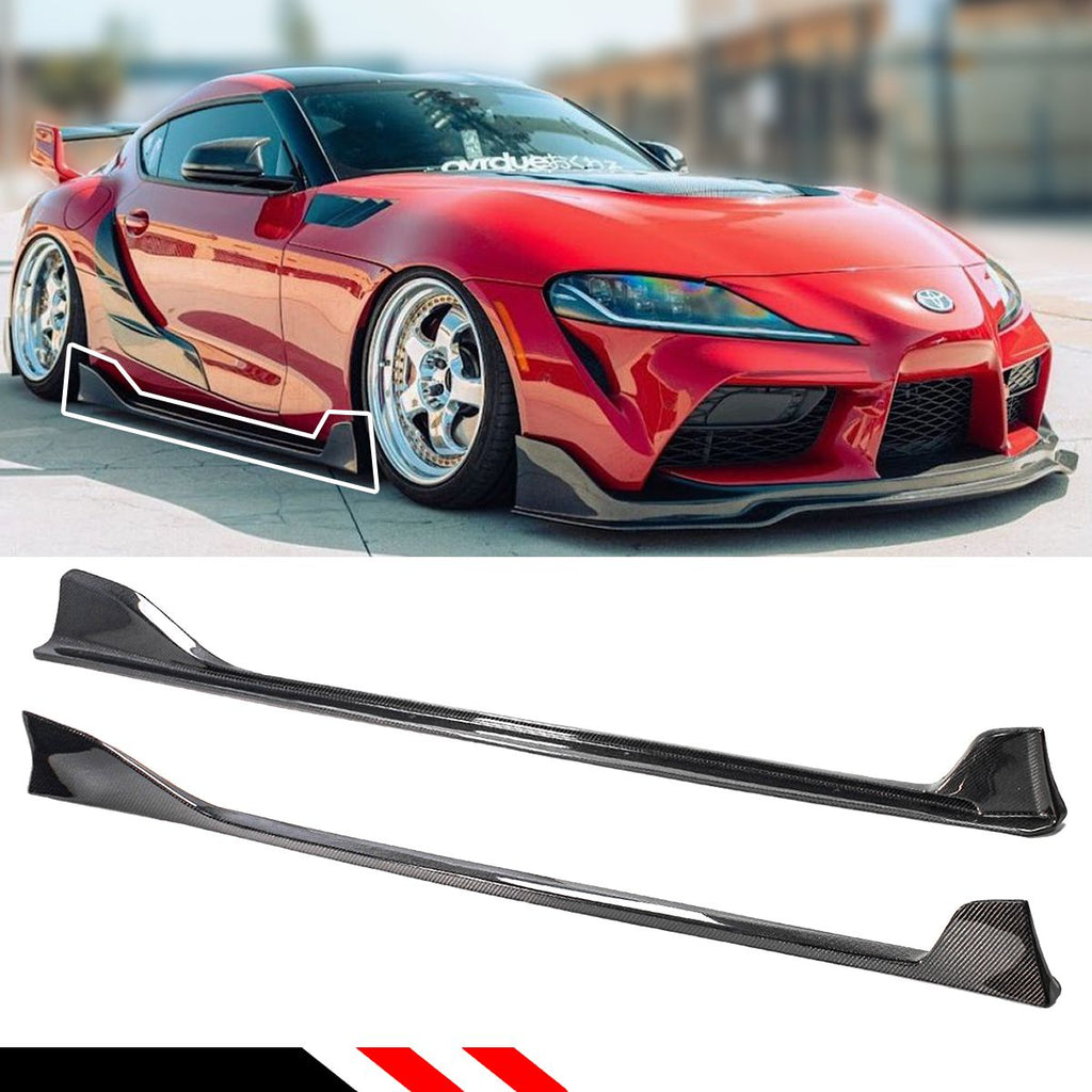Invoke Concepts Carbon Fiber Side Skirts - Toyota Supra A90/A91 2020-2025