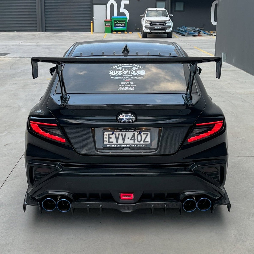 JDMuscle Carbon Fiber V2 Rear Diffuser - Subaru WRX 2022-2026