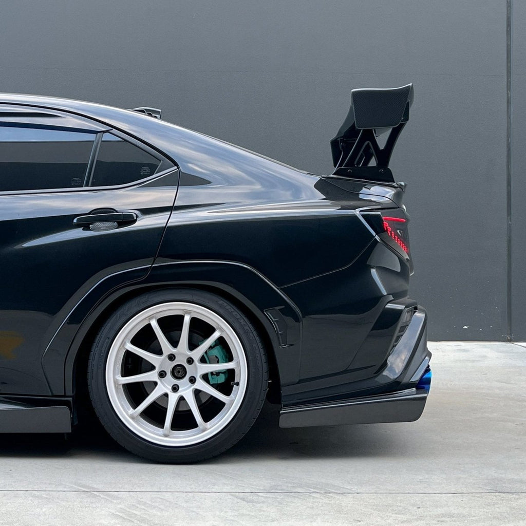 JDMuscle Carbon Fiber V2 Rear Spats - Subaru WRX 2022-2026