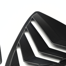 JDMuscle Carbon Fiber Rear Quarter Louvers Covers (2PC) - Toyota GR Corolla 2023-2026