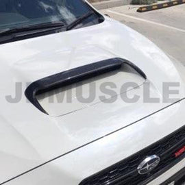 JDMuscle Carbon Fiber Hood Scoop Trim Cover - Subaru WRX / STi 2015-2021
