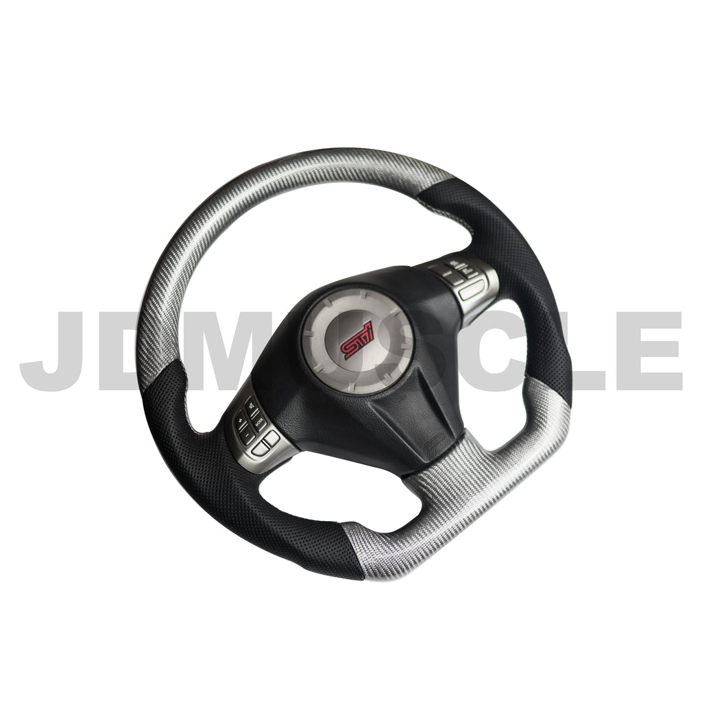 JDMuscle Custom Carbon Fiber Steering Wheel - Subaru WRX / STi 2008-2014