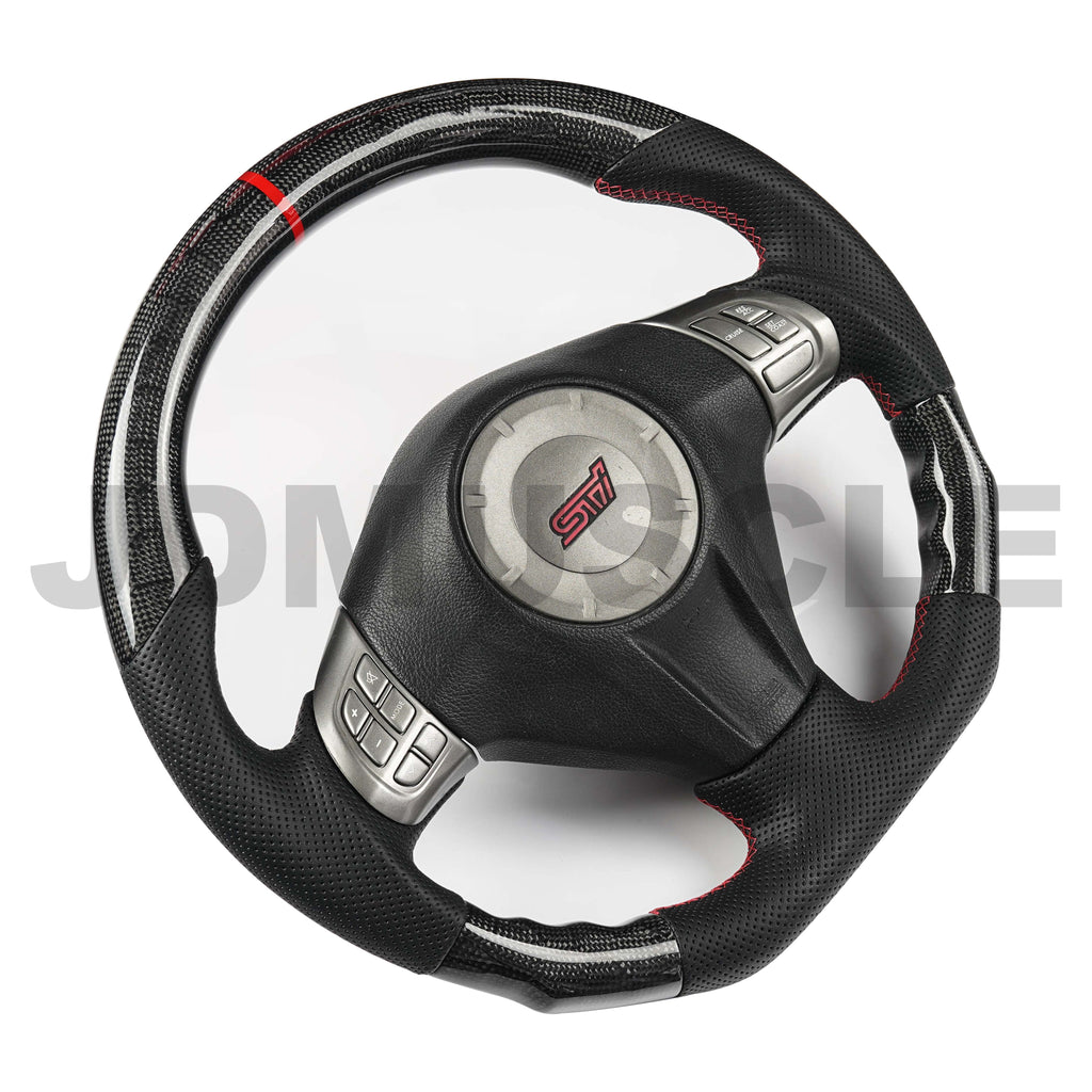 JDMuscle Custom Carbon Fiber Steering Wheel - Subaru WRX / STi 2008-2014