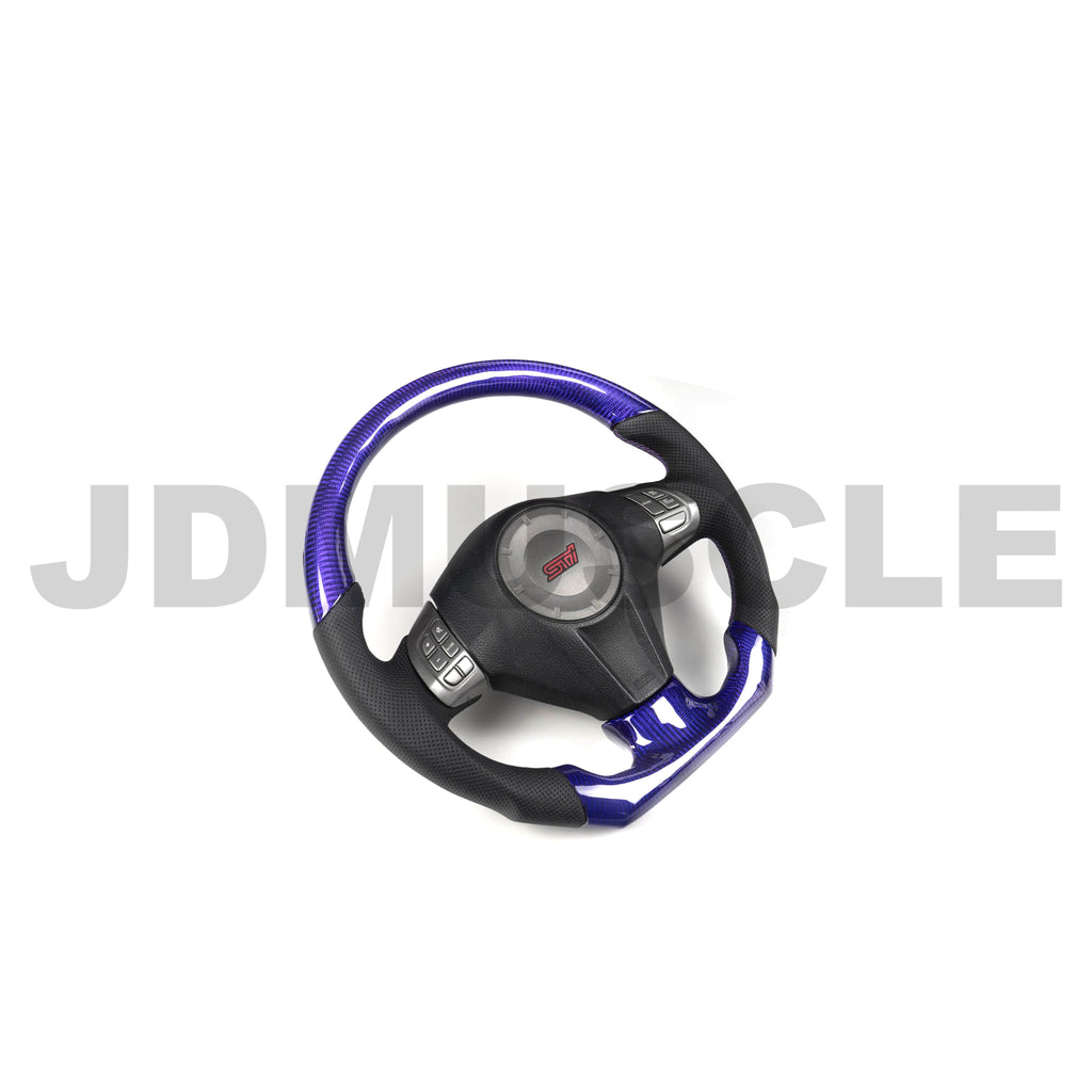 JDMuscle Custom Carbon Fiber Steering Wheel - Subaru WRX / STi 2008-2014