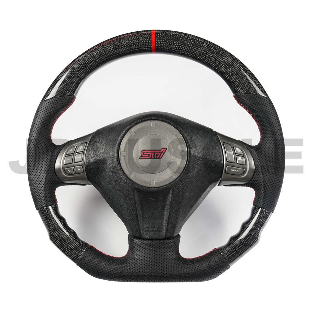 JDMuscle Custom Carbon Fiber Steering Wheel - Subaru WRX / STi 2008-2014