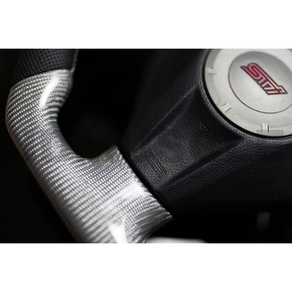 JDMuscle Custom Carbon Fiber Steering Wheel - Subaru WRX / STi 2008-2014