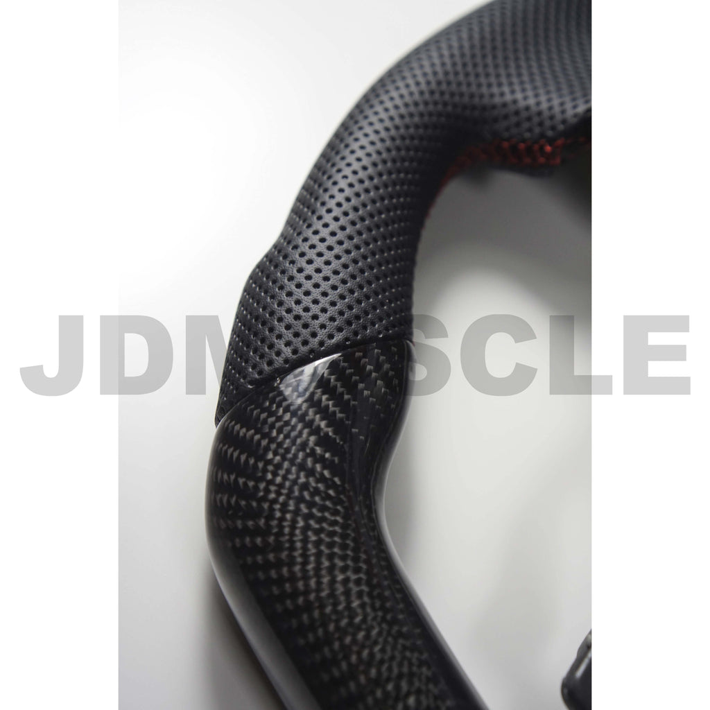 JDMuscle Carbon Lite Series Carbon Fiber Steering Wheel - Subaru WRX / STi 2015-2021
