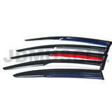 JDMuscle Rain Guards V2 with Color Accent - Subaru WRX / STi 2015-2021