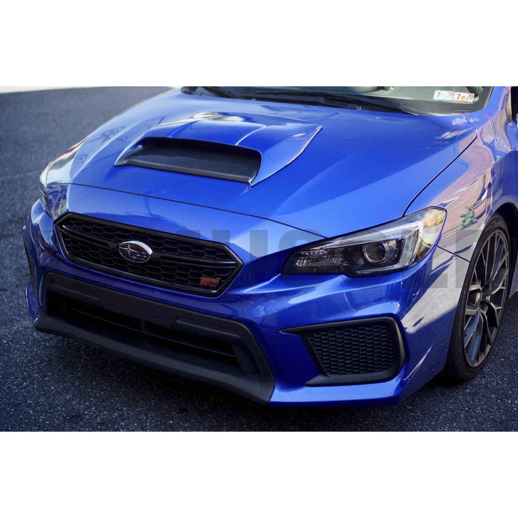 JDMuscle Rally Style V2 Carbon Fiber Hood Scoop - Subaru WRX / STi 2015-2021