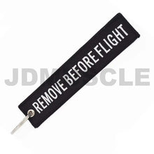 Load image into Gallery viewer, JDMuscle &quot;Remove Before Flight&quot; Key Tag