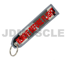 Load image into Gallery viewer, JDMuscle &quot;Remove Before Flight&quot; Key Tag