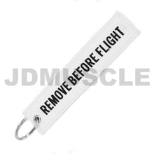 Load image into Gallery viewer, JDMuscle &quot;Remove Before Flight&quot; Key Tag