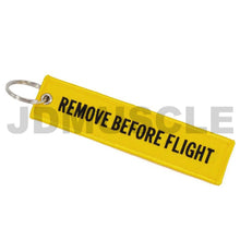 Load image into Gallery viewer, JDMuscle &quot;Remove Before Flight&quot; Key Tag