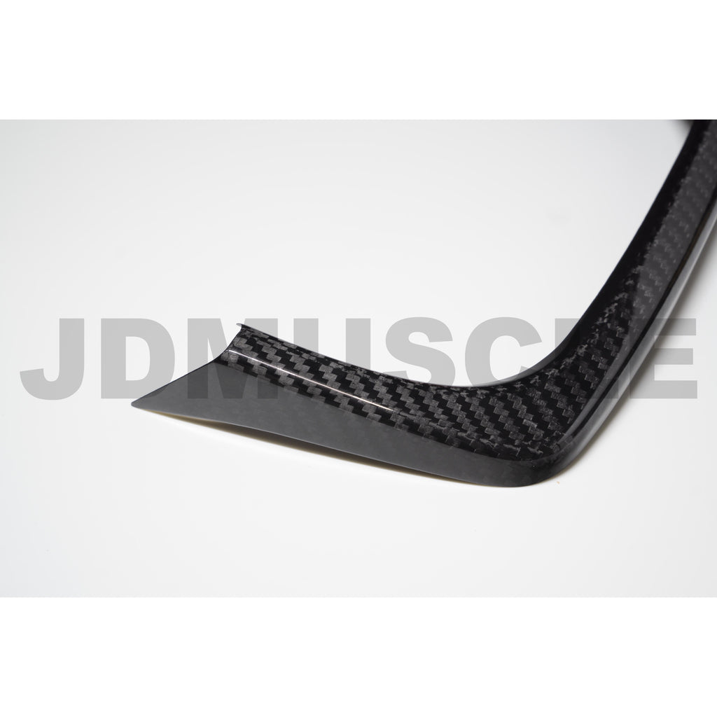 JDMuscle Tanso Carbon Fiber Exhaust Trim Covers - Subaru WRX / STi 2015-2021