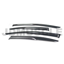 Load image into Gallery viewer, JDMuscle Tanso Carbon Fiber Rain Guards / Wind Deflectors - Subaru WRX / STi 2015-2021