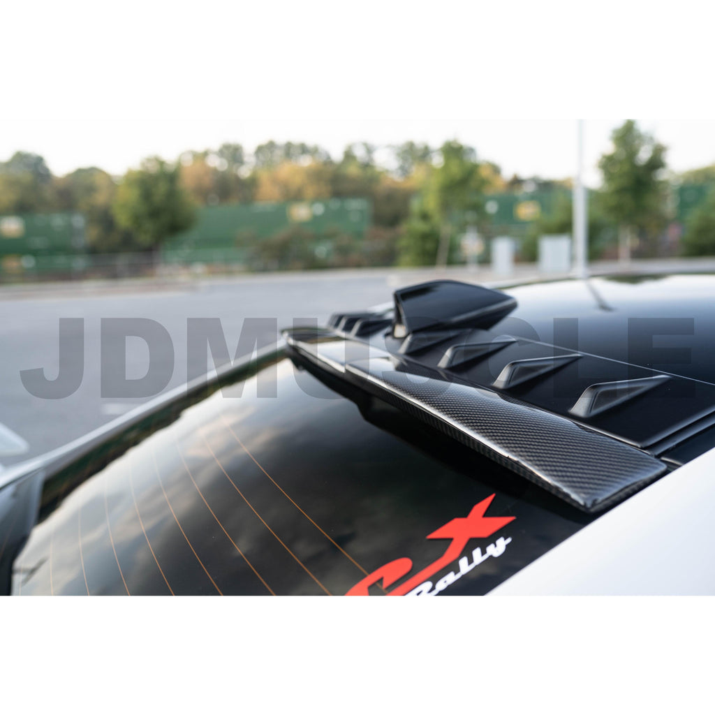 JDMuscle Carbon Fiber Roof Spoiler V2 - Subaru WRX / STi 2015-2021