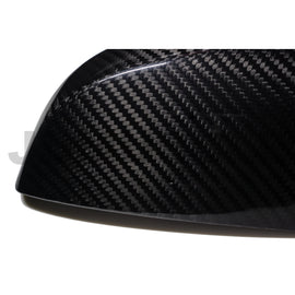 JDMuscle Tanso Carbon Fiber Side Mirror Covers w/o Turn Signal - Subaru WRX / STi 2015-2021