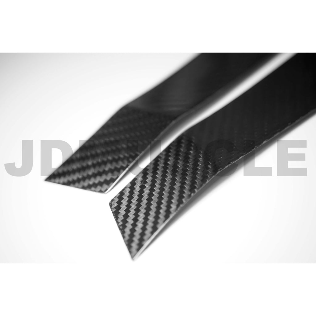 JDMuscle Tanso Carbon Fiber Fender Side Vent Covers w/ Gloss Finish - Subaru WRX / STi 2015-2021