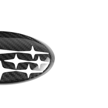 Load image into Gallery viewer, JDMuscle Pre-preg Carbon Fiber Subaru Emblem Covers (Front &amp; Rear) - Subaru WRX 2015-2026 WRX / STi 2015-2021 / Crosstrek 2018-2023 / Impreza 2017-2023