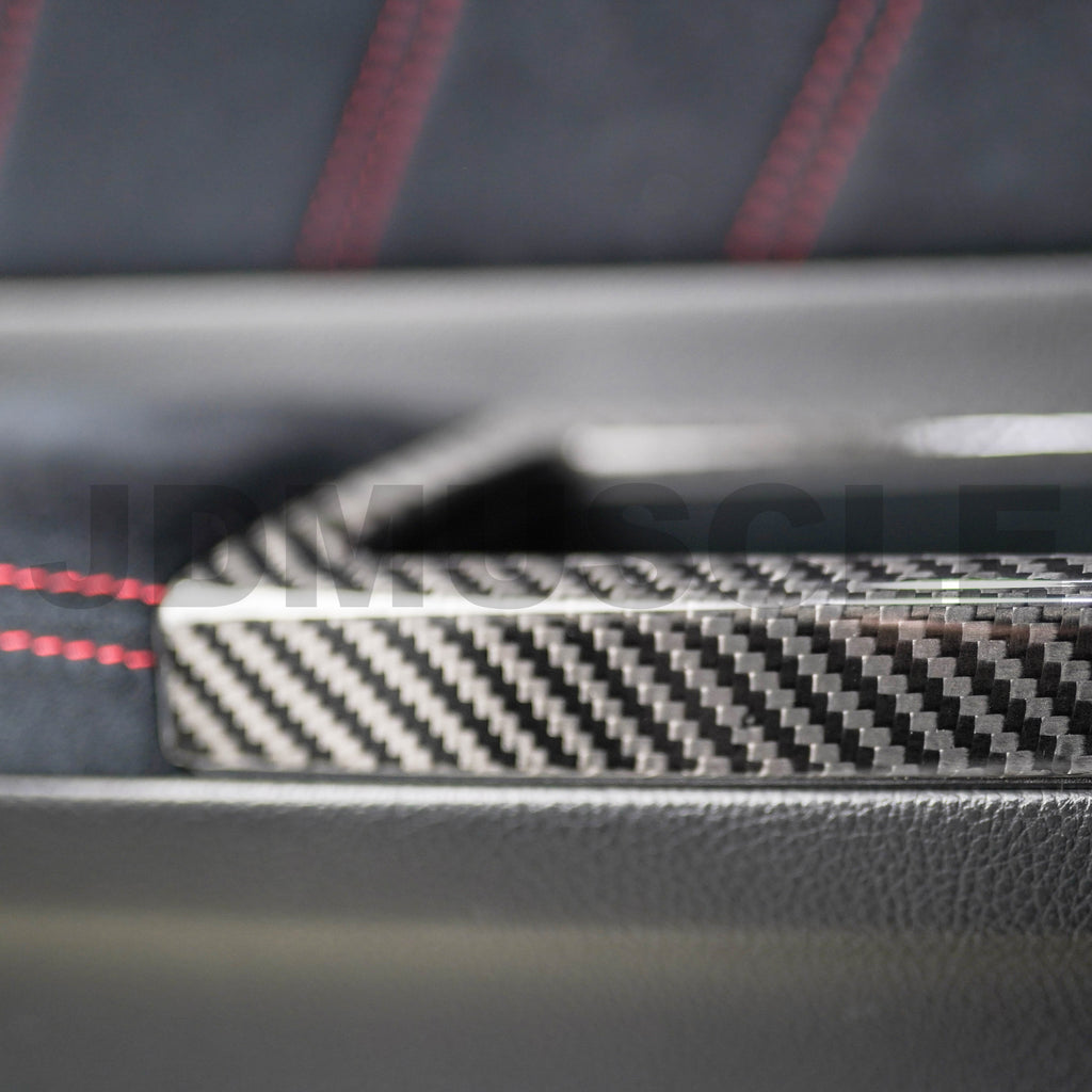 JDMuscle Tanso Carbon Fiber Window Switch Cover - Subaru WRX / STi 2015-2016
