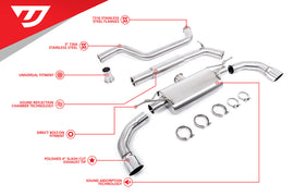 Unitronic Catback Exhaust - Volkswagen GTI (Mk8) 2022+
